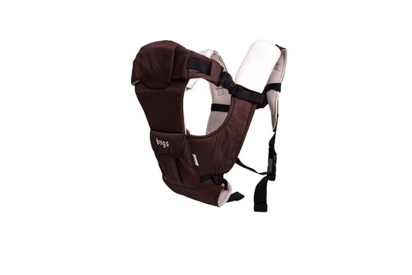Рюкзак-кенгуру для переноски детей Bugs 5в1 SafeTop - коричневый изображение