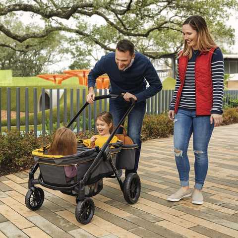 evenflo double stroller wagon